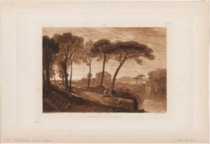Le Temple de Minerve Médica, planche 23 de Liber Studiorum - Joseph Mallord William Turner
