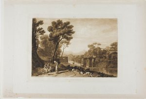 La femme et le tambourin, planche 3 de Liber Studiorum - Joseph Mallord William Turner