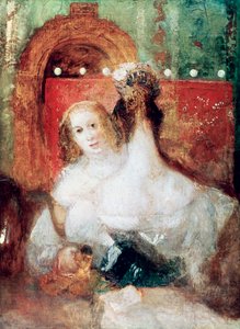Deux femmes avec une lettre, vers 1830