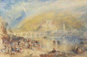 Vue de Heidelberg avec un arc-en-ciel - Joseph Mallord William Turner