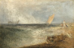 Vue au large de Margate, soir - Joseph Mallord William Turner