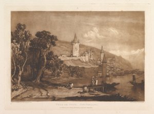 Ville de Thoune, Suisse, Liber Studiorum, partie XII, planche 59, 1er janvier 1816 - Joseph Mallord William Turner