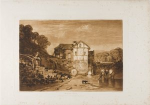 Moulin à eau, planche 37 de Liber Studiorum - Joseph Mallord William Turner