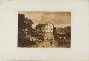 Moulin à eau, planche 37 de Liber Studiorum