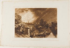 Ramasseurs de cresson, planche 62 de Liber Studiorum - Joseph Mallord William Turner