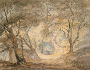 Scène boisée avec figures, vers 1798 - Joseph Mallord William Turner