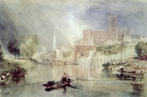 Cathédrale de Worcester et rivière Severn