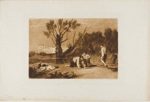 Jeunes pêcheurs, planche 32 de Liber Studiorum - Joseph Mallord William Turner