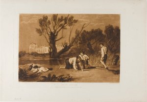Jeunes pêcheurs, planche 32 de Liber Studiorum - Joseph Mallord William Turner