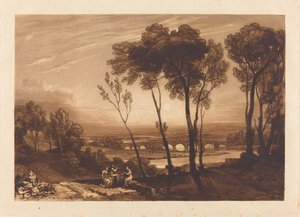 Le pont au milieu de la distance - Joseph Mallord William Turner and Charles Turner
