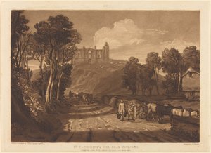 Colline de Sainte-Catherine Près de Guilford - Joseph Mallord William Turner and J.C. Easling