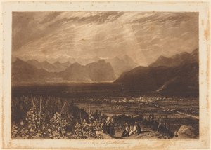 Chaîne des Alpes de Grenoble à Chambéry - Joseph Mallord William Turner and William Say