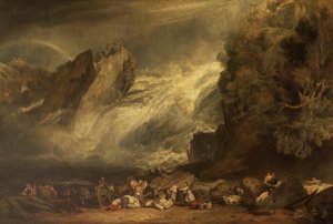 Chutes du Rhin à Schaffhausen - after Joseph Mallord William Turner