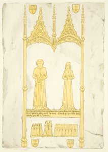 Laiton de John et Johanna Jay dans St Mary Redcliffe - Joseph Manning