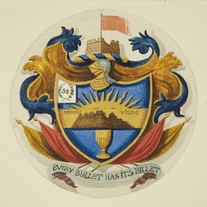 Armoiries au-dessus du monument dans l