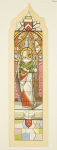 Vitrail dans Saint-Marc, avec une sainte femme - Joseph Manning