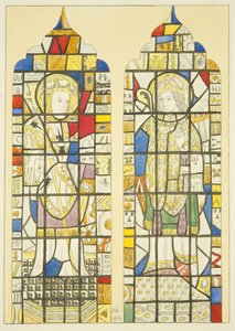 Vitrail dans la fenêtre au-dessus du Monument de Canynges à St Mary Redcliffe - Joseph Manning