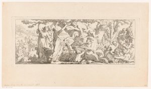 Récolte des raisins (Les travaux de la vendange) - Joseph Marie Vien (I)