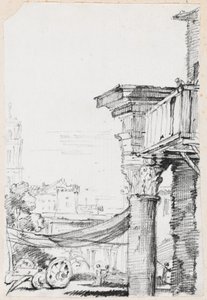 Un balcon dans le Forum romain - Joseph Marie Vien