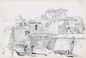 Une ville fortifiée en Italie - Joseph Marie Vien