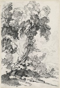 Un Arbre Imposant avec des Voyageurs - Joseph Marie Vien