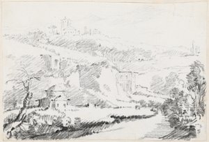 Paysage dans les collines albanaises - Joseph Marie Vien