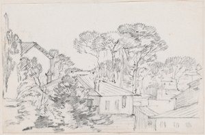 Toits et pins parasols - Joseph Marie Vien