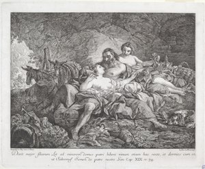Loth et ses filles - Joseph Marie Vien after Jean François de Troy