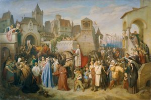 Entrée triomphale du duc Léopold le Glorieux à Vienne après la croisade de 1219 - Joseph Mathias von Trenkwald