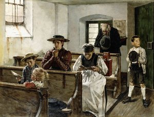 Une famille en prière