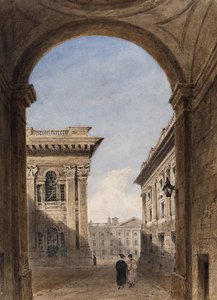Porte de Canterbury et quadrilatère de Christ Church, Oxford, 1833 - Joseph Murray Ince