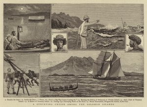 Croisière de relevé parmi les îles Salomon