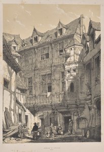 Architecture du Moyen Âge: Abbaye St. Amand, Rouen - Joseph Nash