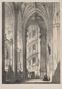 Architecture du Moyen Âge: Église de St. Gisors, Intérieur - Joseph Nash