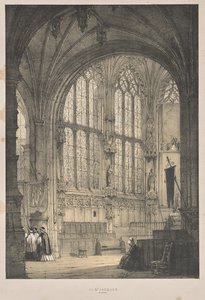 Architecture du Moyen Âge: À St. Jacques, Dieppe, Extrémité Est, Intérieur - Joseph Nash