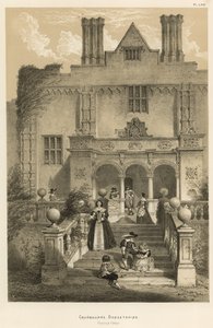 Cranbourne, Dorsetshire, Façade du Jardin - Joseph Nash