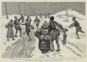 Démobilisation ! Hommes de la première classe retournant chez eux - Joseph Nash