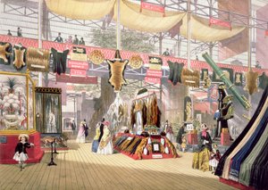 Grande Exposition, 1851 : Stand de fourrures, pour Dickinson Brothers - Joseph Nash