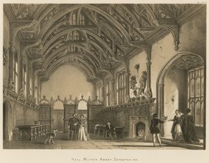 Hall, abbaye de Milton, Dorsetshire