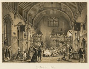 Hall, Penshurst, Kent - Joseph Nash