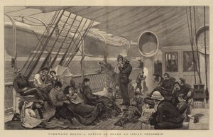 Retour à la maison, une esquisse à bord d