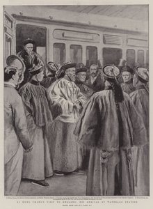 La visite de Li Hung Chang en Angleterre, son arrivée à la gare de Waterloo