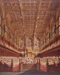 La reine Victoria à la Chambre des Lords