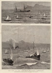 La perte du paquebot américain Cape Mail - Joseph Nash