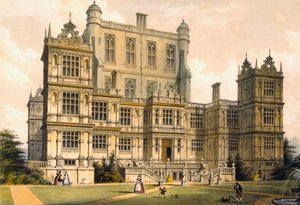 Wollaton Hall, Nottinghamshire, 1600, illustration de 