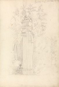 Un terme dans un jardin - Joseph Nollekens