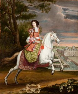 Portrait équestre de Catherine de Neufville de Villeroy, comtesse d