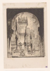 Campanile de Venise en reconstruction - Joseph Pennell (signed by artist)