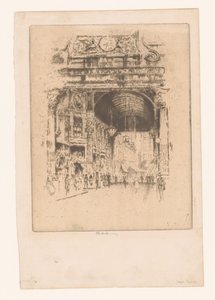 Leadenhall Market, II - Joseph Pennell (signed by artist)