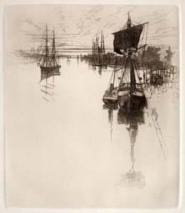Sous le pont de Chestnut Street, Philadelphie, 1884 - Joseph Pennell